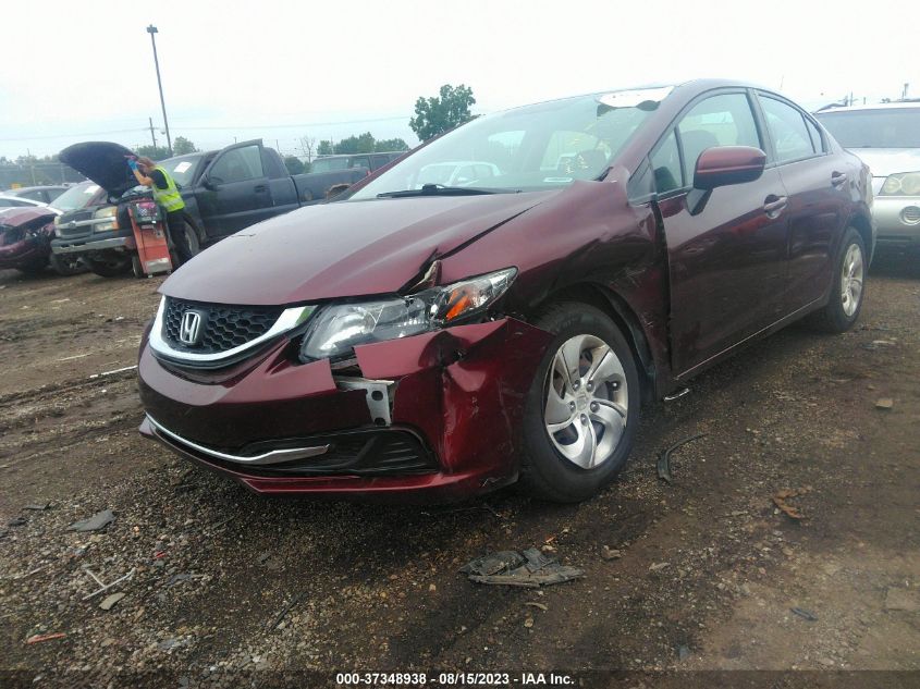 2014 HONDA CIVIC SEDAN LX - 19XFB2F56EE047261