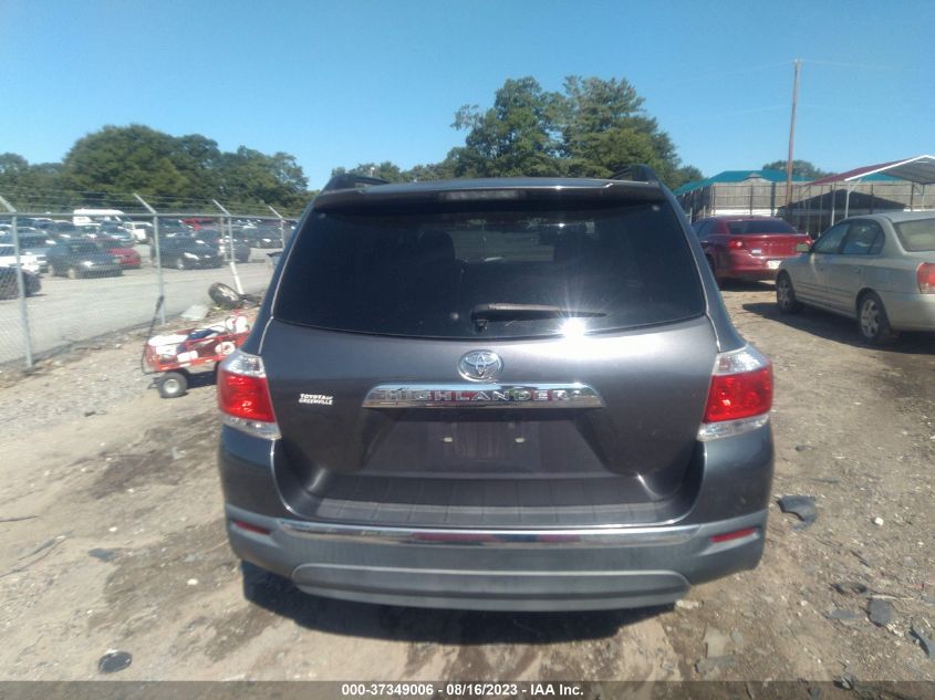 2013 TOYOTA HIGHLANDER - 5TDZK3EH7DS123492