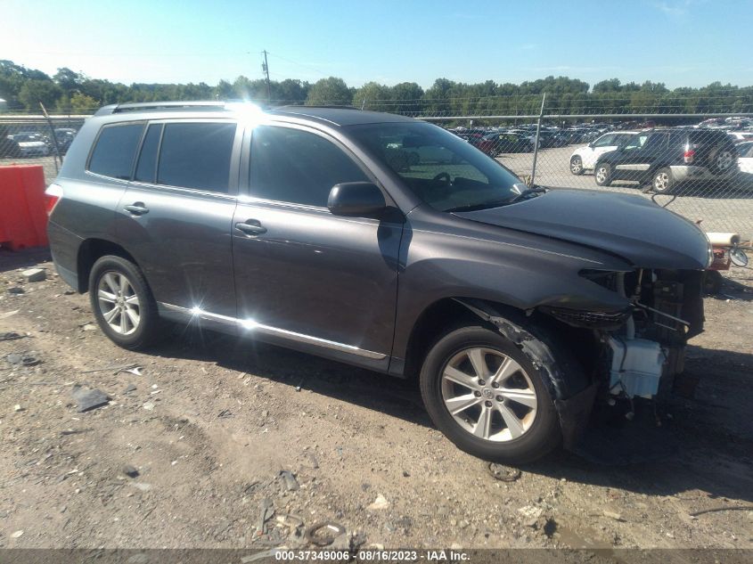 2013 TOYOTA HIGHLANDER - 5TDZK3EH7DS123492