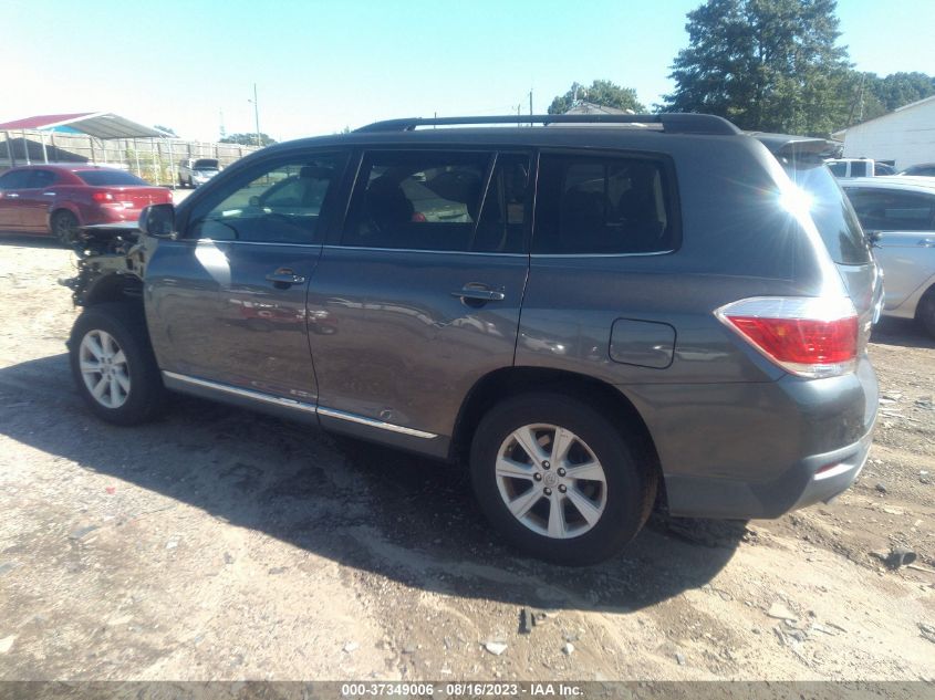 2013 TOYOTA HIGHLANDER - 5TDZK3EH7DS123492