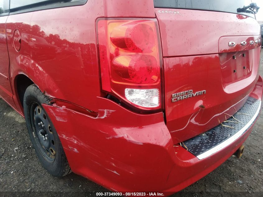 2013 DODGE GRAND CARAVAN SE - 2C4RDGBG5DR768826