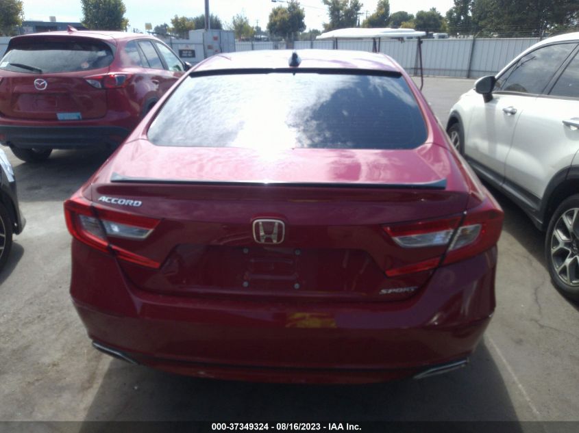 2021 HONDA ACCORD SEDAN SPORT - 1HGCV1F33MA077923