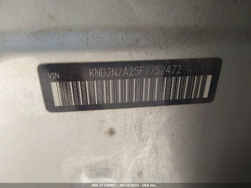 2015 KIA SOUL BASE - KNDJN2A25F7752472