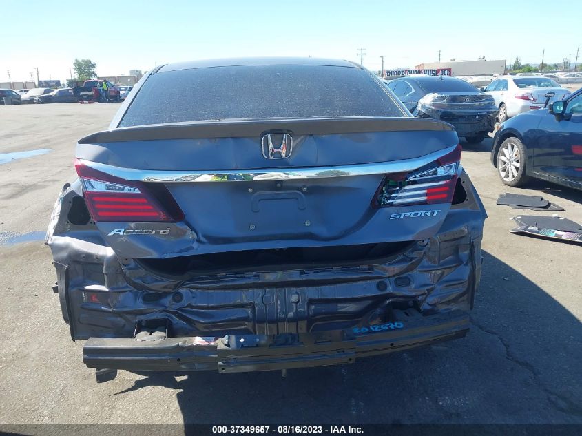2016 HONDA ACCORD SEDAN SPORT - 1HGCR2F6XGA205289