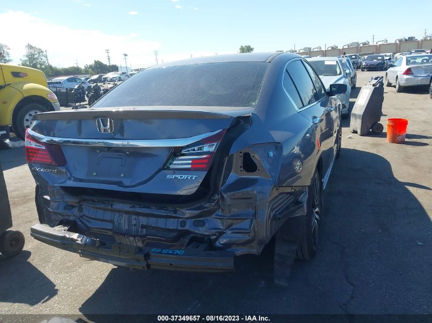 2016 HONDA ACCORD SEDAN SPORT - 1HGCR2F6XGA205289