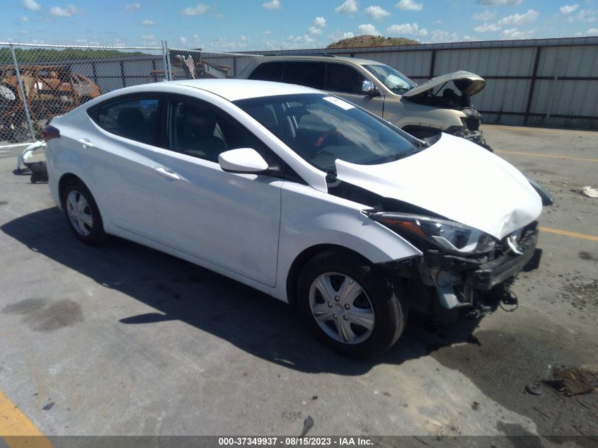 2016 HYUNDAI ELANTRA SE - 5NPDH4AE1GH777599