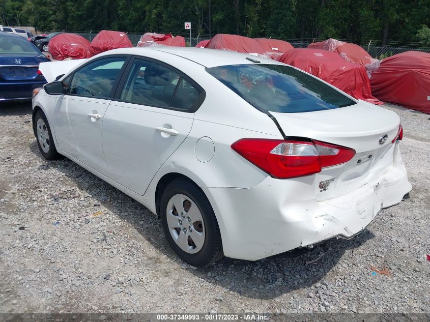 2016 KIA FORTE LX - KNAFX4A65G5523282