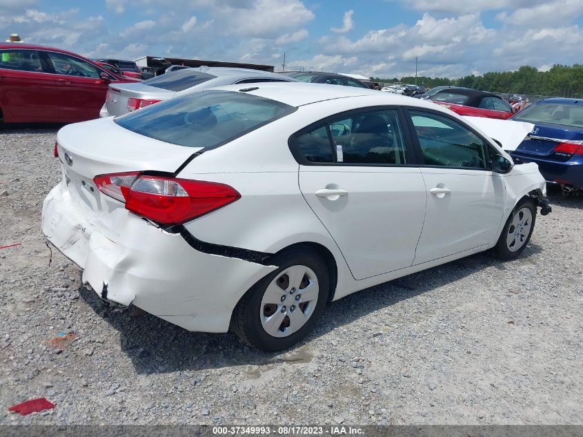 2016 KIA FORTE LX - KNAFX4A65G5523282