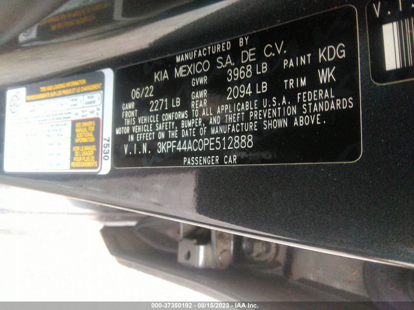 2023 KIA FORTE GT - 3KPF44AC0PE512888