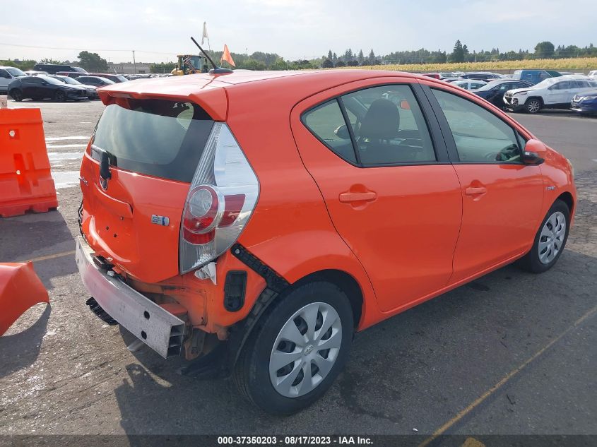 2014 TOYOTA PRIUS C ONE/THREE/TWO/FOUR - JTDKDTB32E1065438