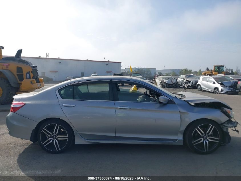 2017 HONDA ACCORD SEDAN SPORT - 1HGCR2F58HA278783