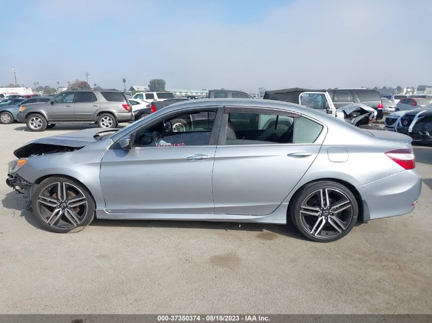 2017 HONDA ACCORD SEDAN SPORT - 1HGCR2F58HA278783