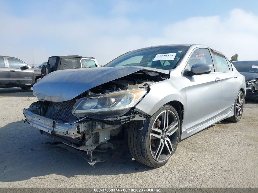 2017 HONDA ACCORD SEDAN SPORT - 1HGCR2F58HA278783