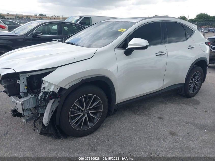 VIN JTJGGCEZ3N2001364 2022 LEXUS NX 350