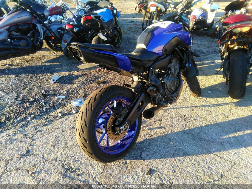 VIN JYARM32E3NA002960 2022 YAMAHA MT07