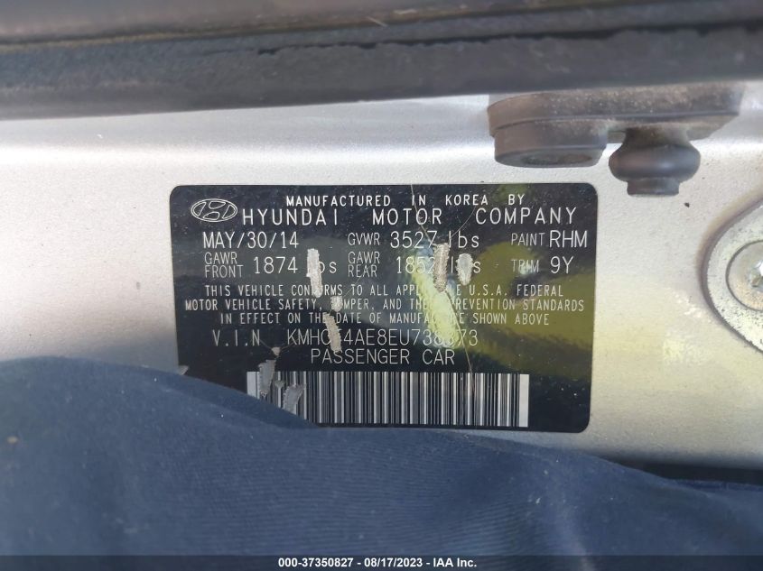 2014 HYUNDAI ACCENT GLS - KMHCT4AE8EU738873