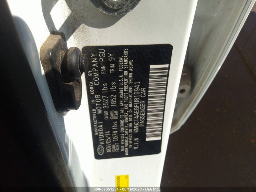 2015 HYUNDAI ACCENT GLS - KMHCT4AE8FU819941