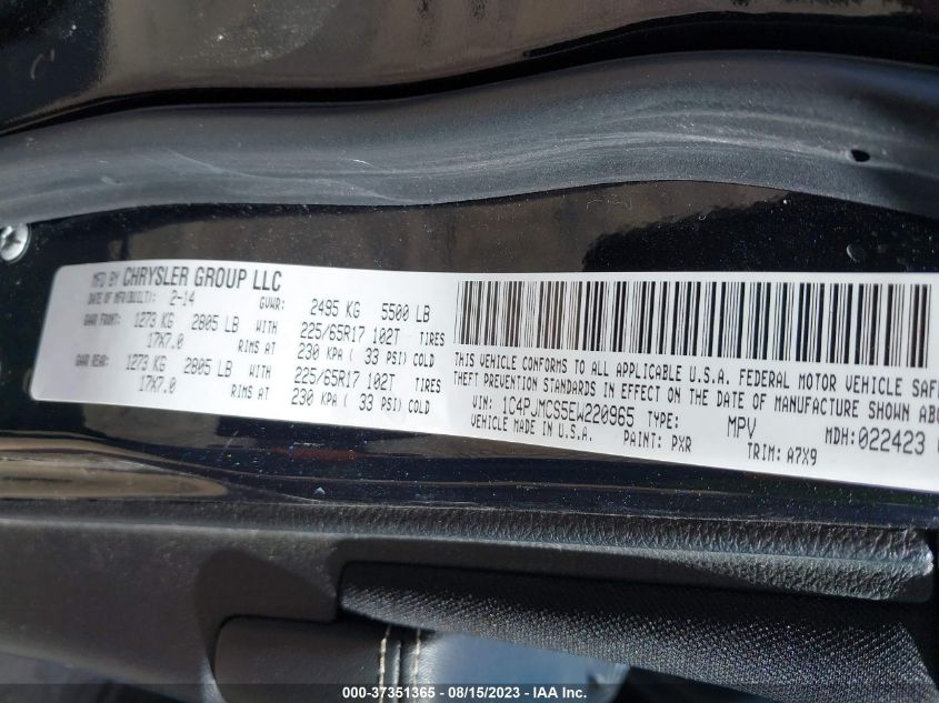 2014 JEEP CHEROKEE LATITUDE - 1C4PJMCS5EW220965