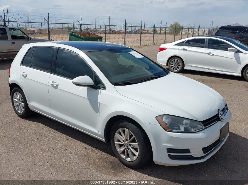 2015 VOLKSWAGEN GOLF TSI S W/SUNROOF - 3VW217AU1FM039666
