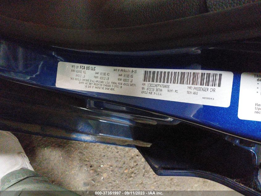 2015 CHRYSLER 200 LIMITED - 1C3CCCAB7FN760836