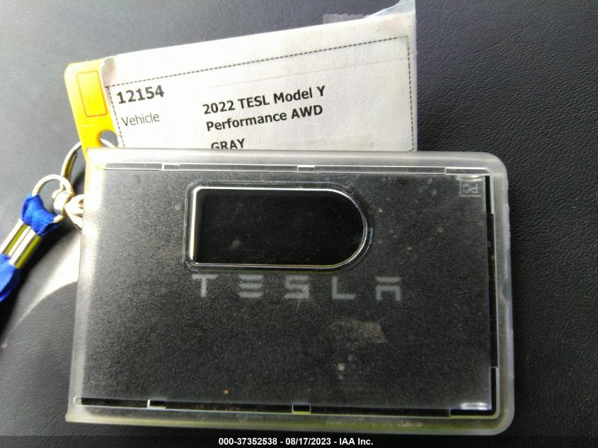 2022 TESLA MODEL Y PERFORMANCE - 7SAYGDEFXNF536954