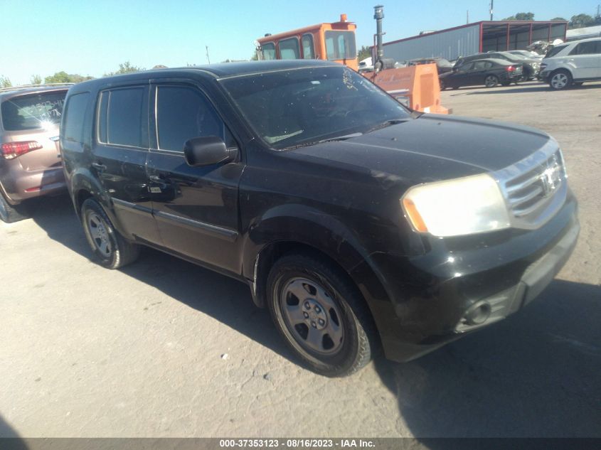 2013 HONDA PILOT LX - 5FNYF3H20DB014674