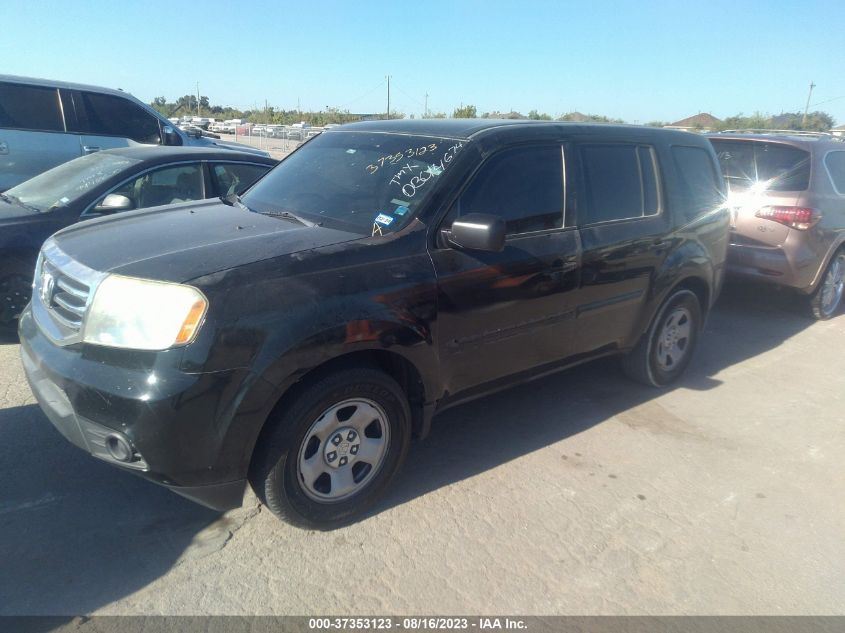 2013 HONDA PILOT LX - 5FNYF3H20DB014674