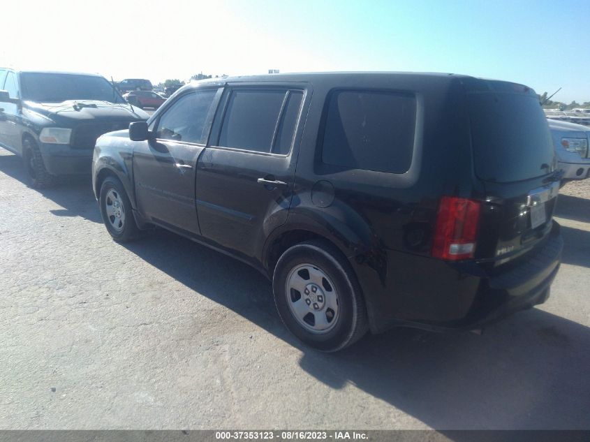 2013 HONDA PILOT LX - 5FNYF3H20DB014674