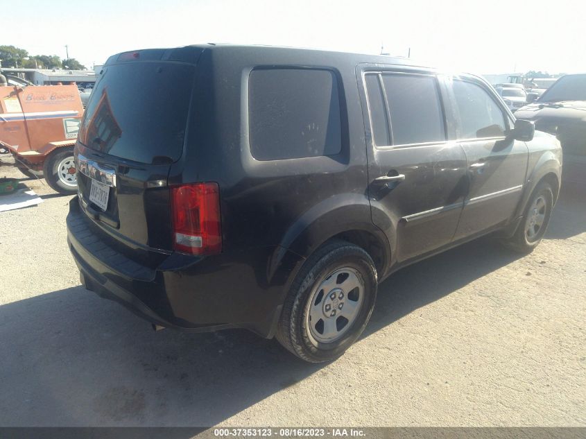 2013 HONDA PILOT LX - 5FNYF3H20DB014674