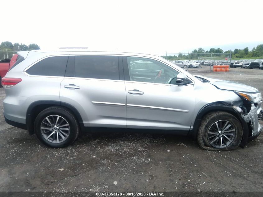 2019 TOYOTA HIGHLANDER SE/XLE - 5TDJZRFH4KS702639