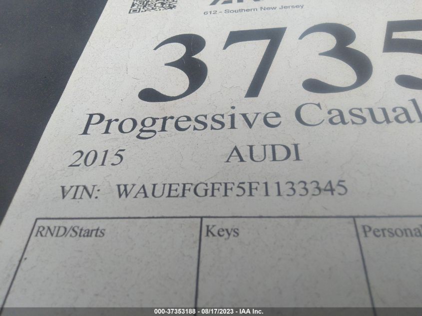 2015 AUDI A3 PREMIUM PLUS - WAUEFGFF5F1133345