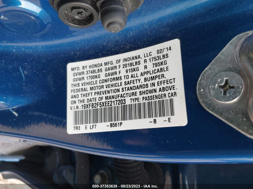 2014 HONDA CIVIC SEDAN LX - 19XFB2F5XEE217203