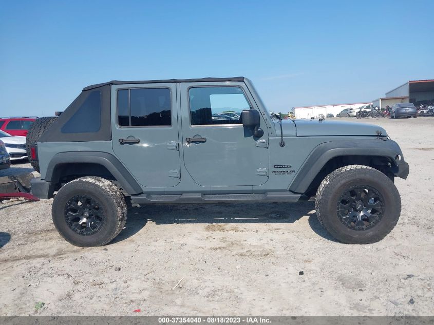 2014 JEEP WRANGLER UNLIMITED SPORT - 1C4BJWDG0EL227937