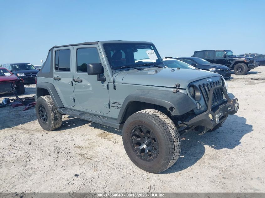 2014 JEEP WRANGLER UNLIMITED SPORT - 1C4BJWDG0EL227937