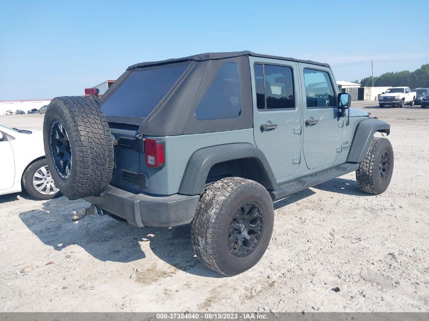 2014 JEEP WRANGLER UNLIMITED SPORT - 1C4BJWDG0EL227937