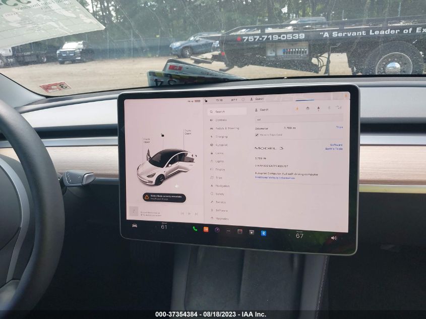 2023 TESLA MODEL 3 - 5YJ3E1EA7PF499767