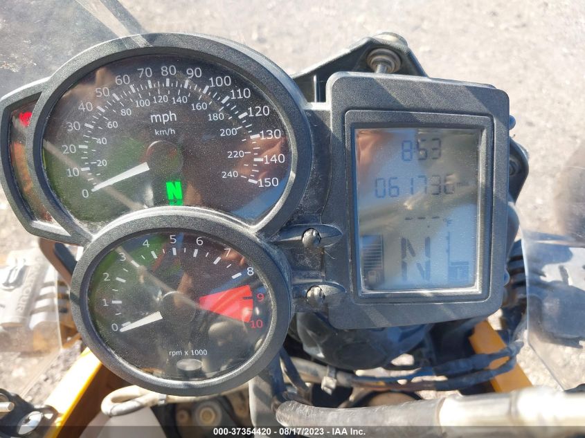 2009 BMW F800 GS WB10229049ZU01663
