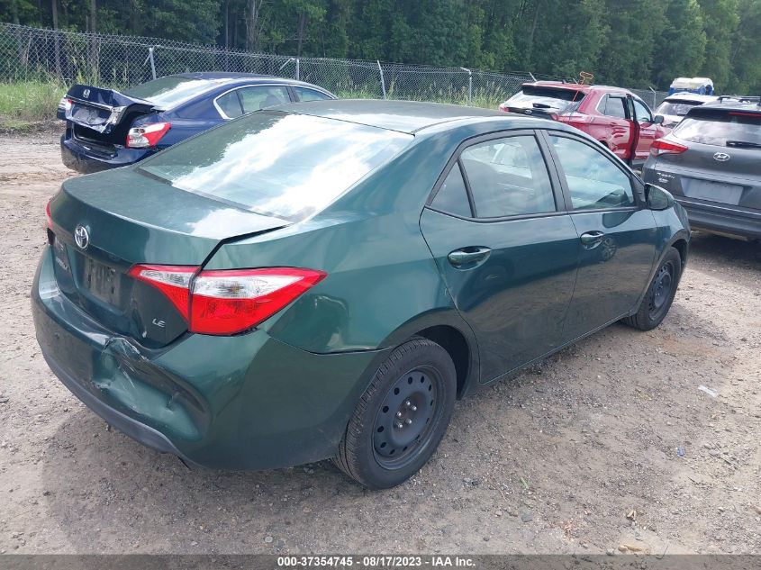 2014 TOYOTA COROLLA L/LE/S/S PLUS/LE PLUS - 5YFBURHE7EP141856