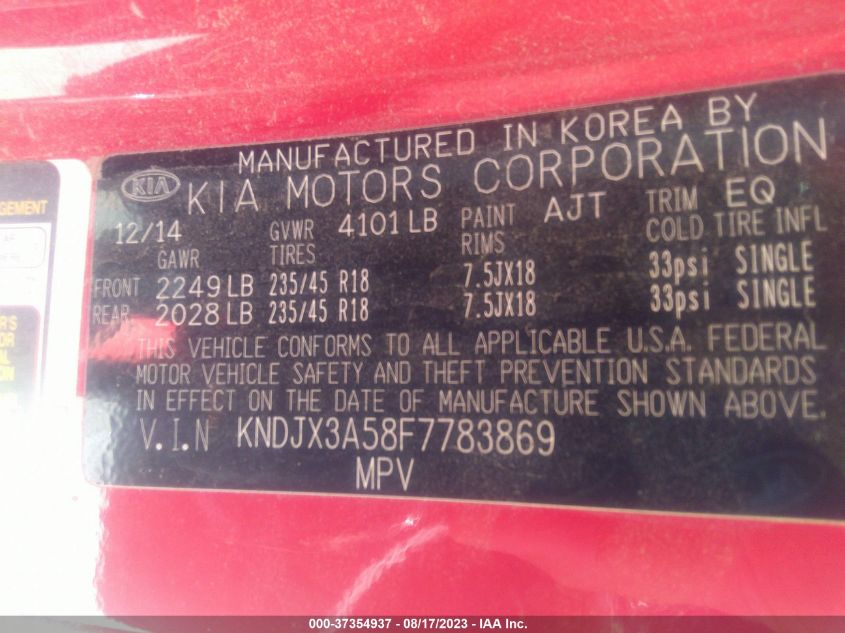 2015 KIA SOUL ! - KNDJX3A58F7783869