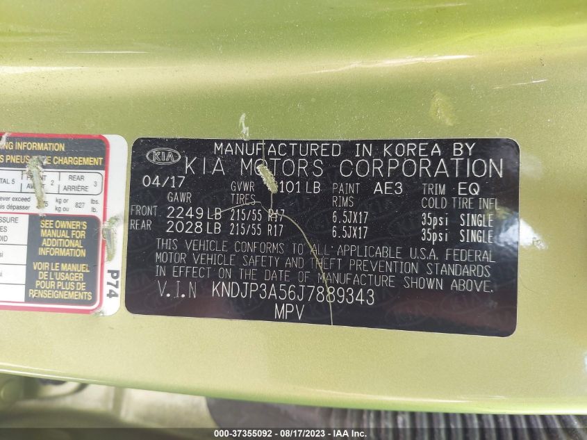 2018 KIA SOUL + - KNDJP3A56J7889343