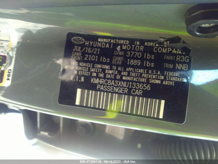2022 HYUNDAI VENUE SEL - KMHRC8A3XNU133656