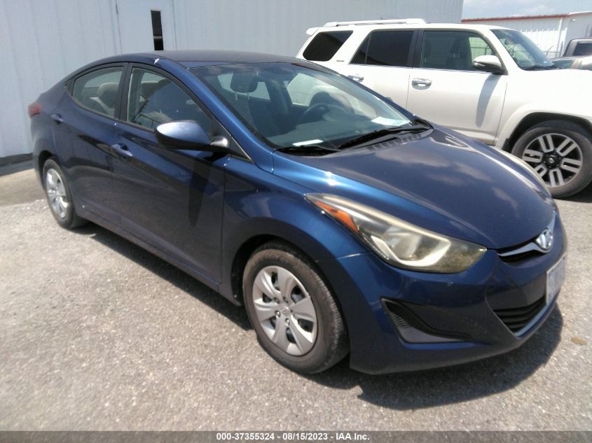 2016 HYUNDAI ELANTRA SE - 5NPDH4AE3GH682624