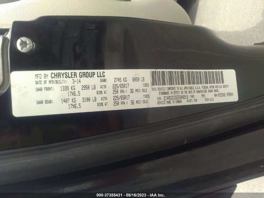 2014 DODGE GRAND CARAVAN SXT 30TH ANNIVERSARY - 2C4RDGCG5ER348919