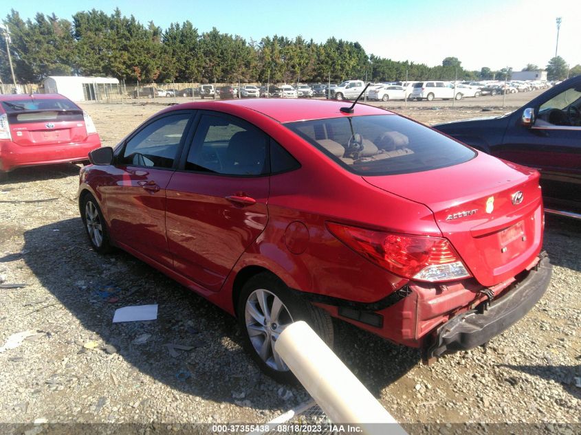 2013 HYUNDAI ACCENT GLS/SE - KMHCU4AEXDU305521