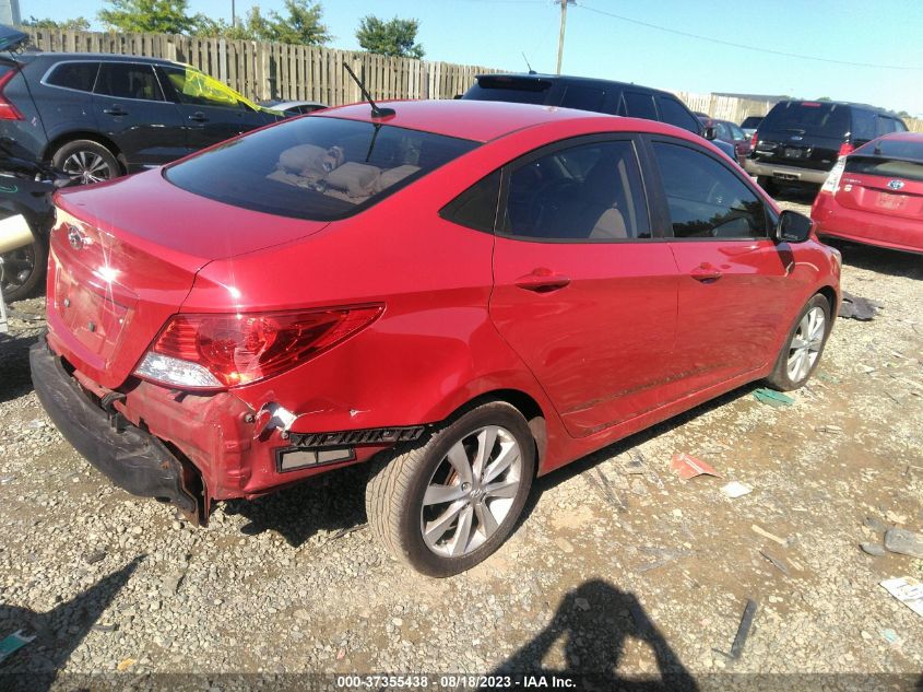 2013 HYUNDAI ACCENT GLS/SE - KMHCU4AEXDU305521
