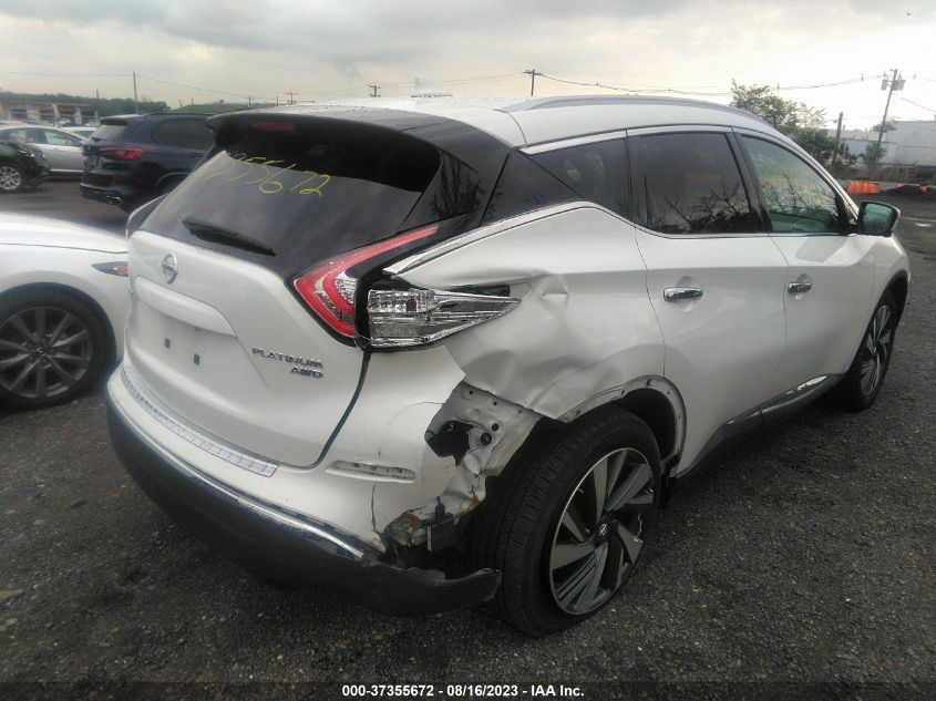 2017 NISSAN MURANO S/SL/SV/PLATINUM - 5N1AZ2MH6HN105142