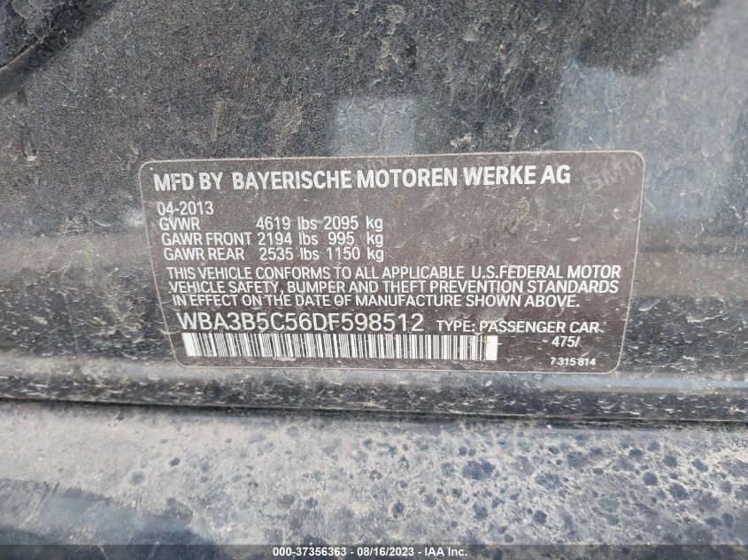 2013 BMW 3 SERIES 328I XDRIVE - WBA3B5C56DF598512