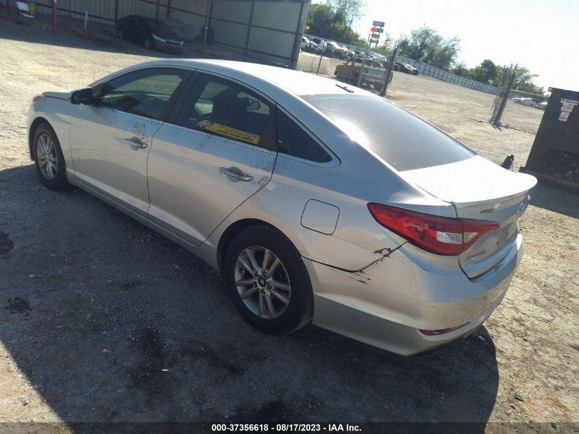 2017 HYUNDAI SONATA 2.4L - 5NPE24AF9HH507889