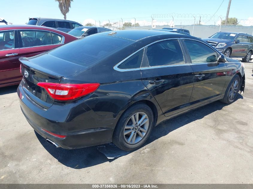 2015 HYUNDAI SONATA 2.4L SE - 5NPE24AF4FH160176