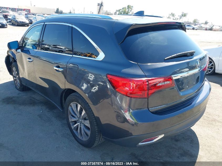 2016 ACURA MDX W/TECH/W/TECH - 5FRYD4H46GB032435